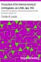 [Gutenberg 18548] • Transactions of the American Society of Civil Engineers, vol. LXVIII, Sept. 1910 / The New York Tunnel Extension of the Pennsylvania Railroad, / The North River Division. Paper No. 1151